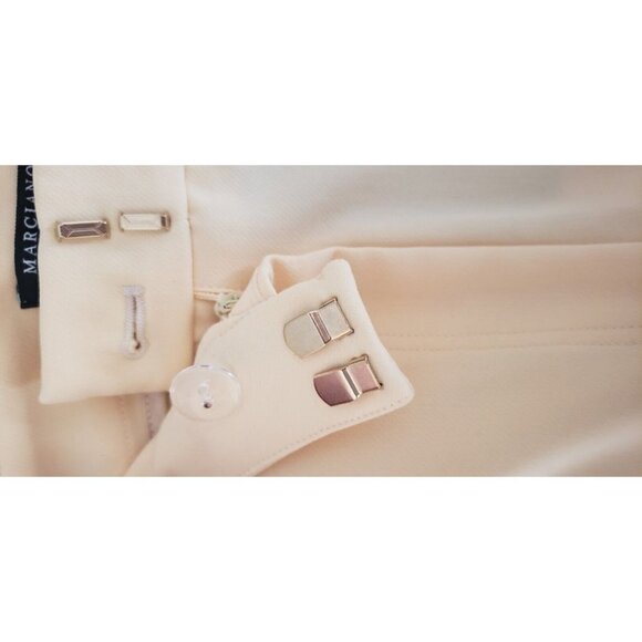 NWT MARSCIANO BY GUESS KELLY SKINNY YELLOW DUST PANT SIZE 6 - Picture 7 of 10